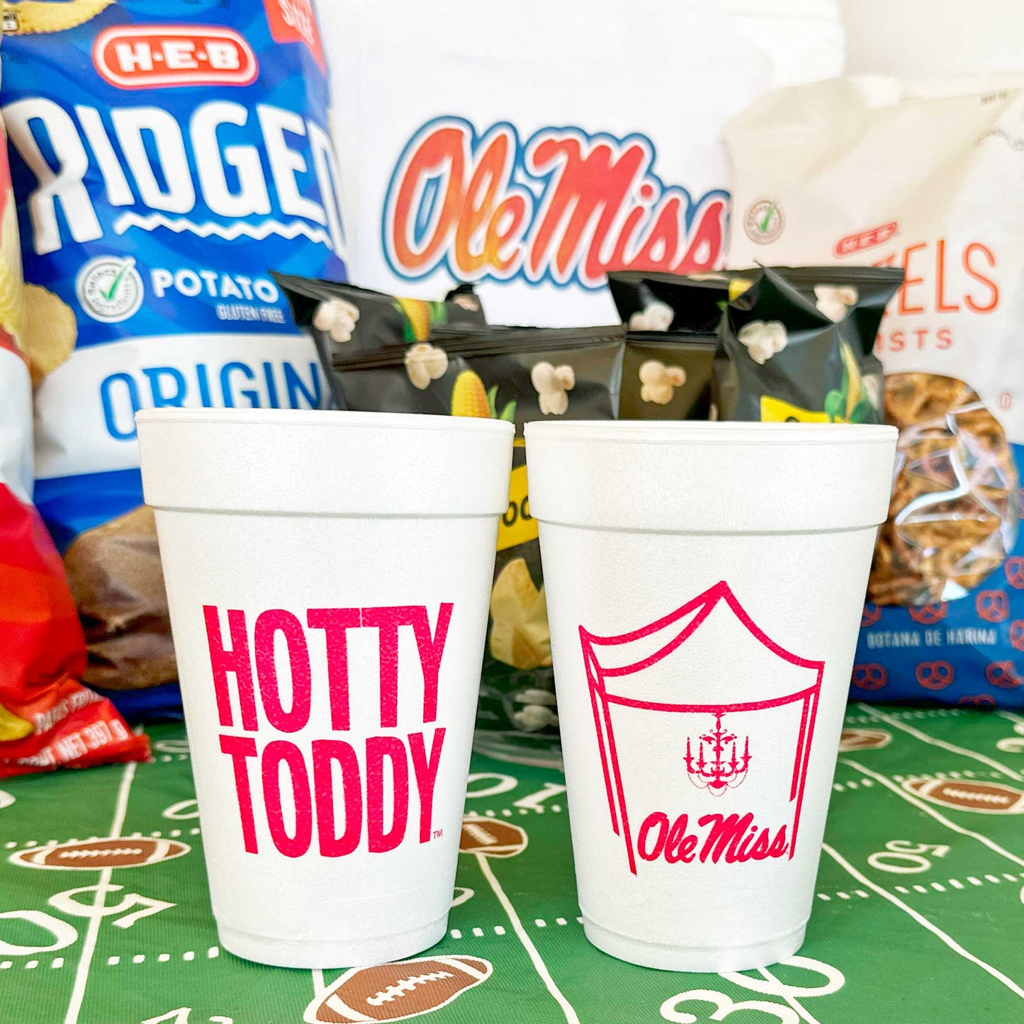 Foam Cup 10 Pack {Ole Miss - U of Mississippi Hotty Toddy}