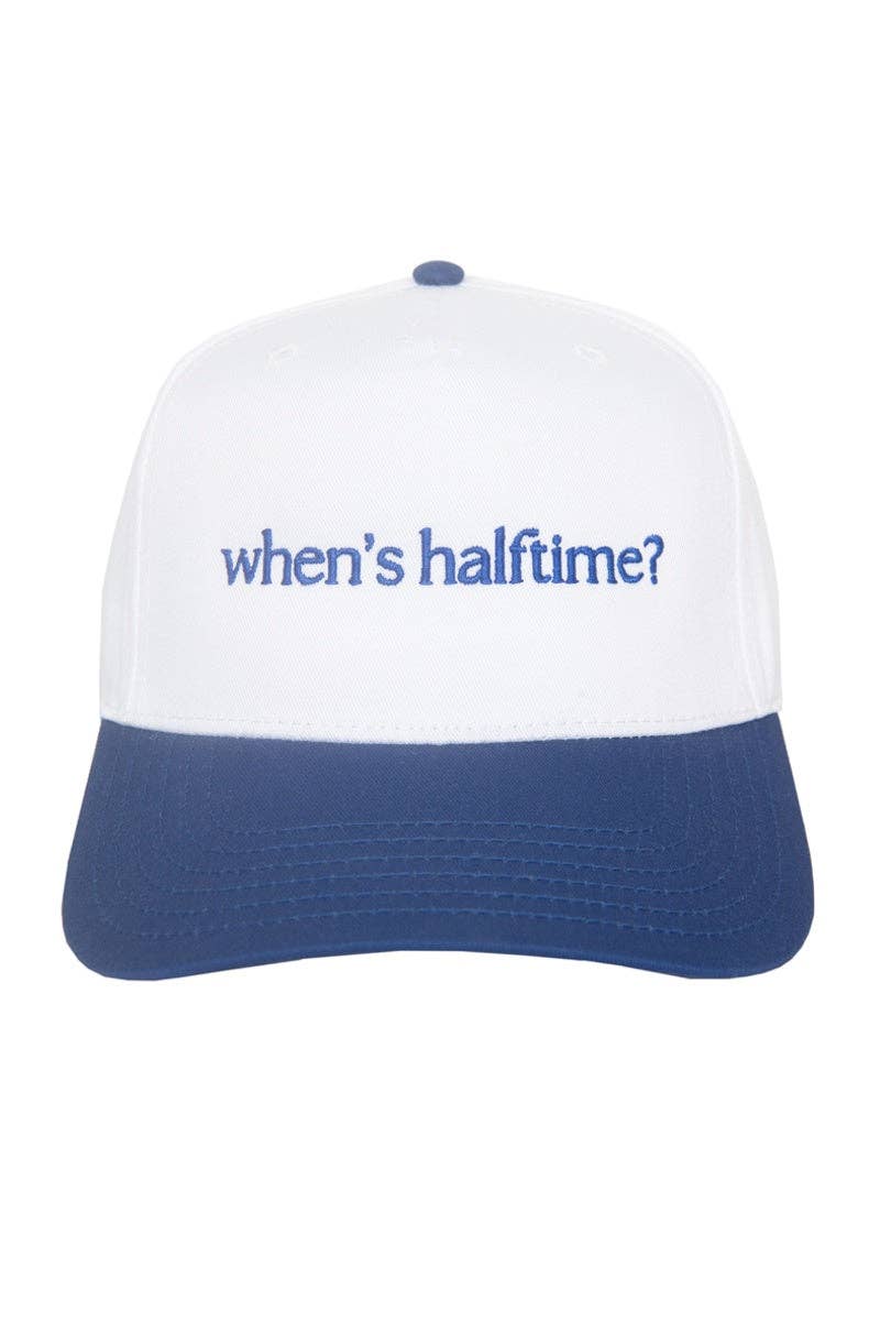 When's Halftime? - Blue and White