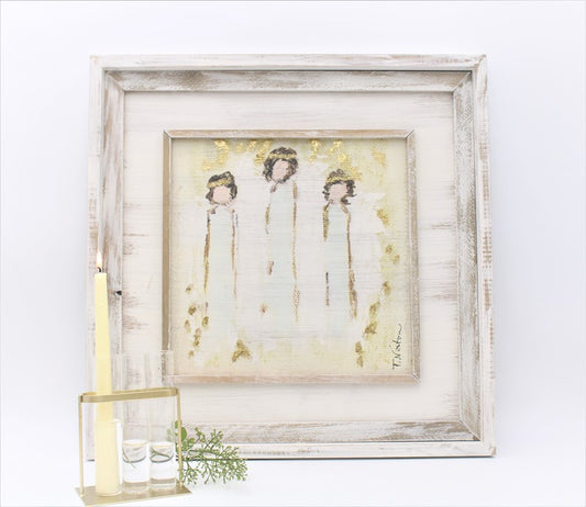 Angel Trio Wood Wall Art