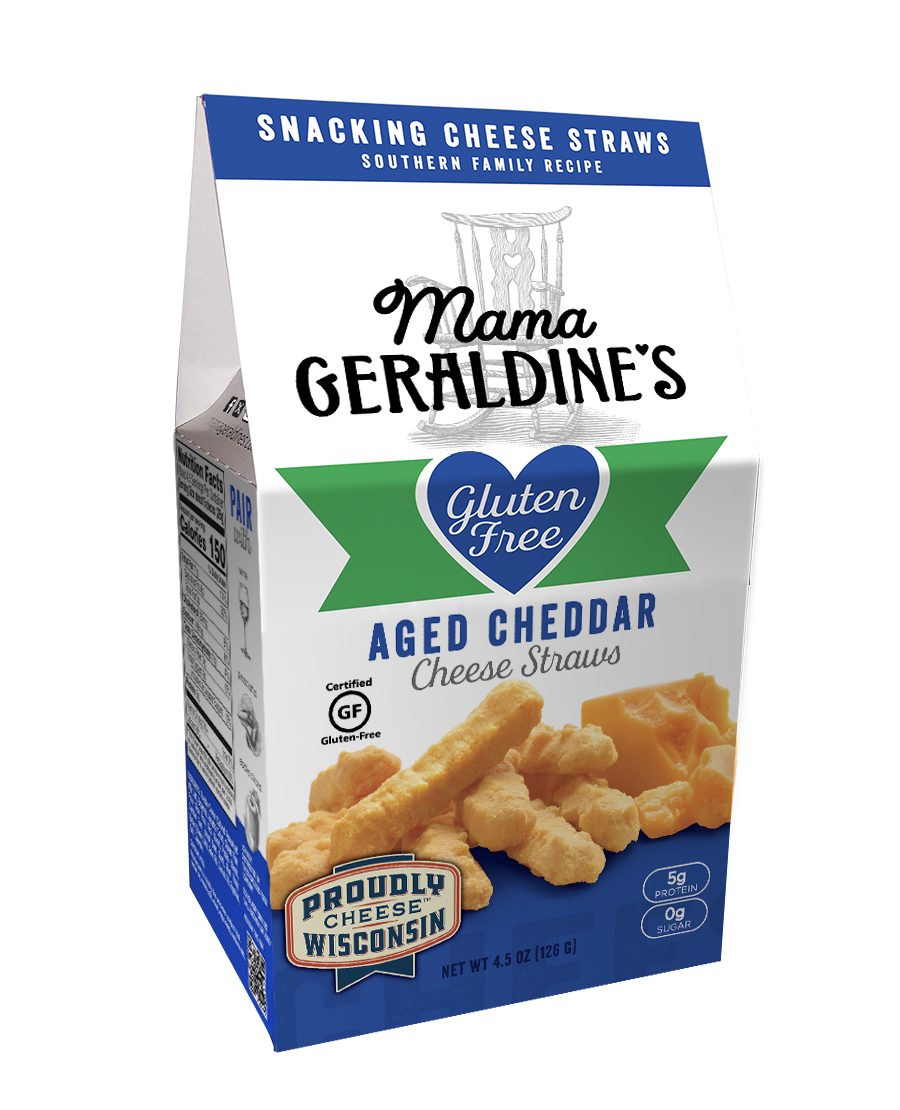4.5 oz. Certified Gluten Free Aged Cheddar Cheese Straws
