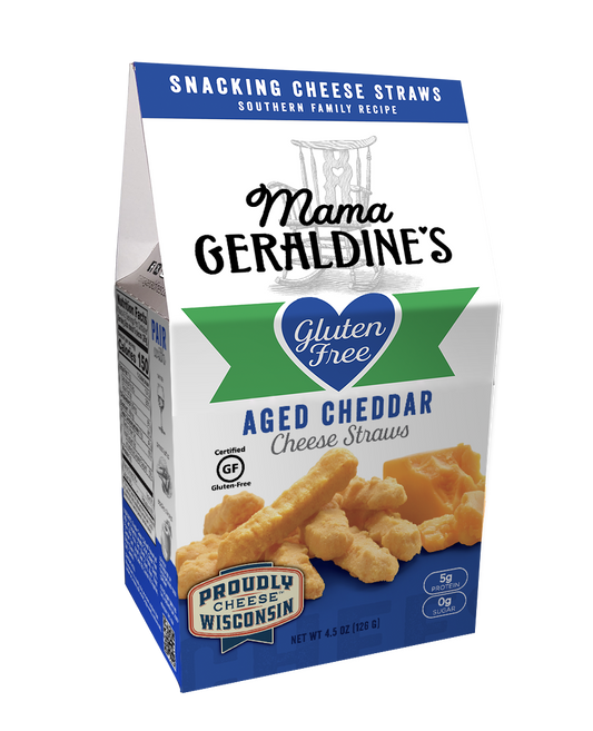 4.5 oz. Certified Gluten Free Aged Cheddar Cheese Straws
