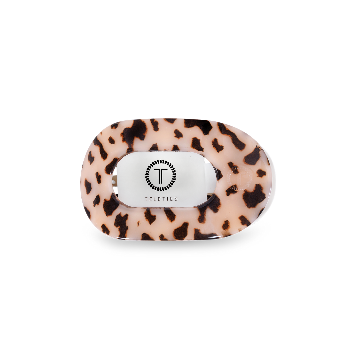 Round Flat Hair Clip | Blonde Tortoise