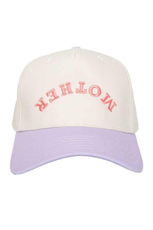 MOTHER Upside Down Two-Toned Vintage Hat: Light Purple and Tan