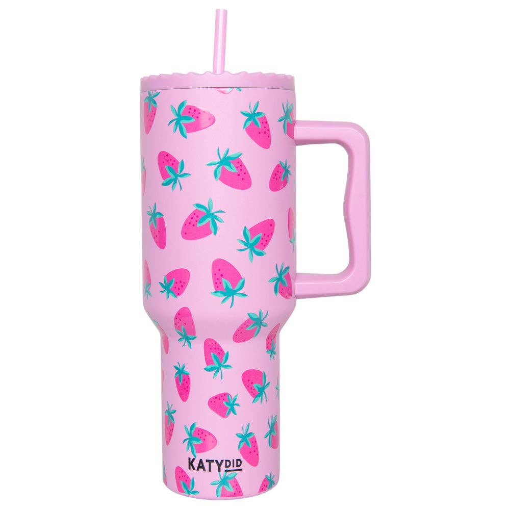Subtle Strawberry Wholesale 38 Oz Tumbler: Pink