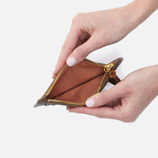 Carte Card Case in Pebbled Leather - Dark Elm
