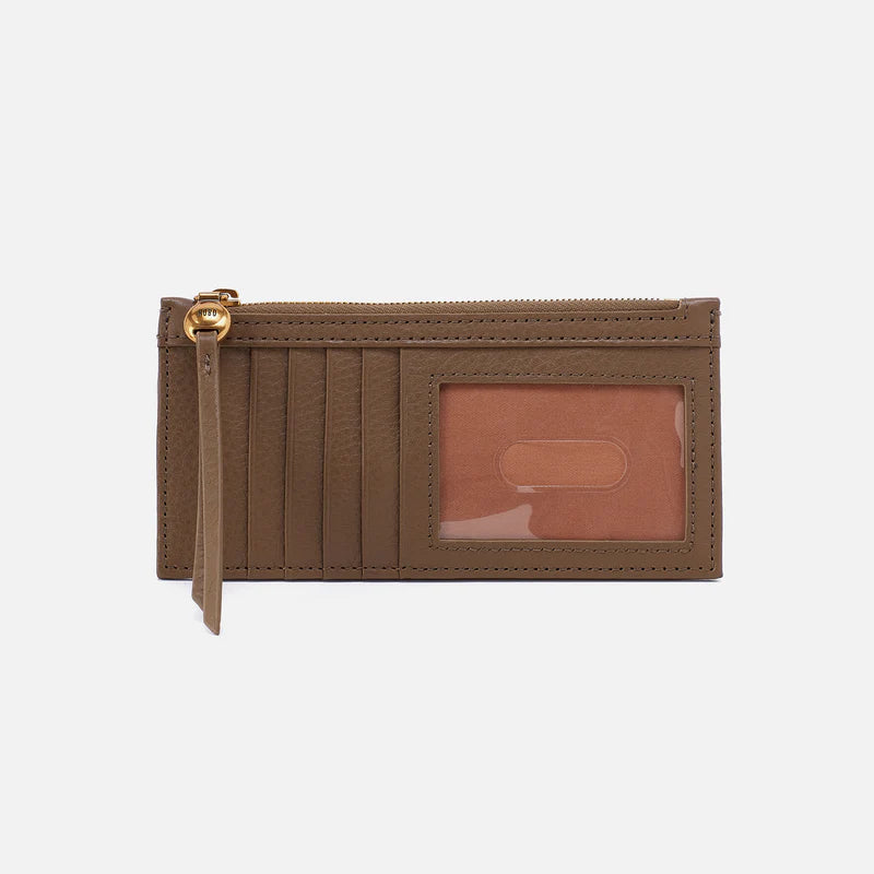 Carte Card Case in Pebbled Leather - Dark Elm