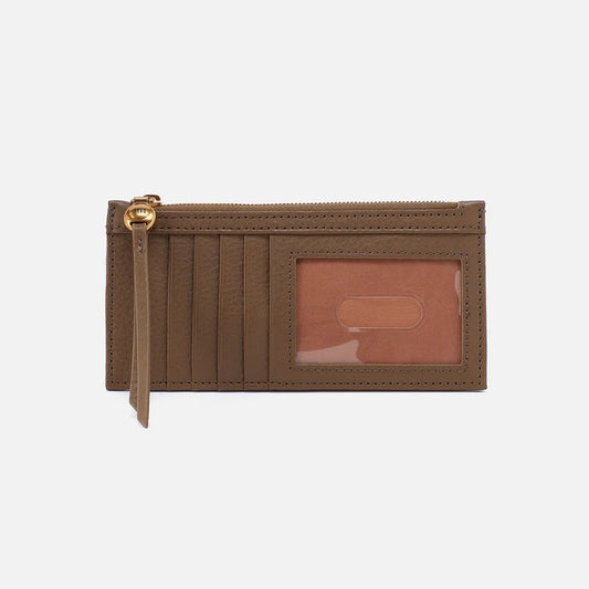 Carte Card Case in Pebbled Leather - Dark Elm