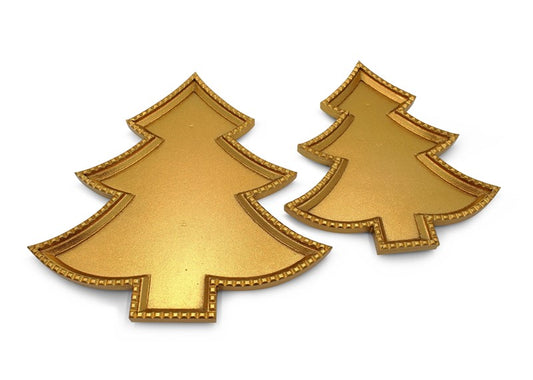 Gold Christmas Tree Tray