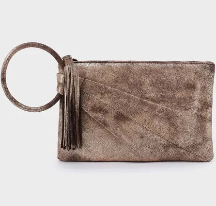 Sheila Soft Ring Clutch - Cocoa Platinum
