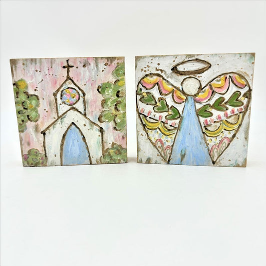 Table Sign Church and Angel