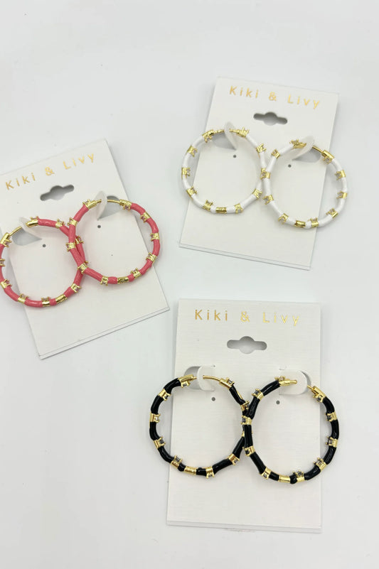 Color Enamel Hoops