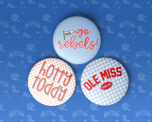 GO REBELS PINSTRIPE Game Day Pin