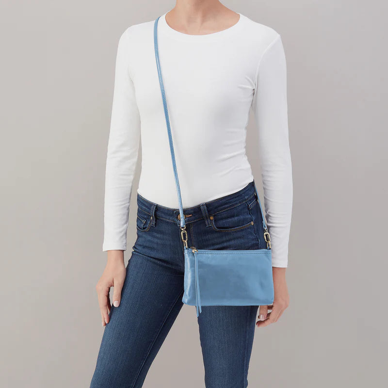 Darcy Crossbody - Polished Leather | Faded Denim