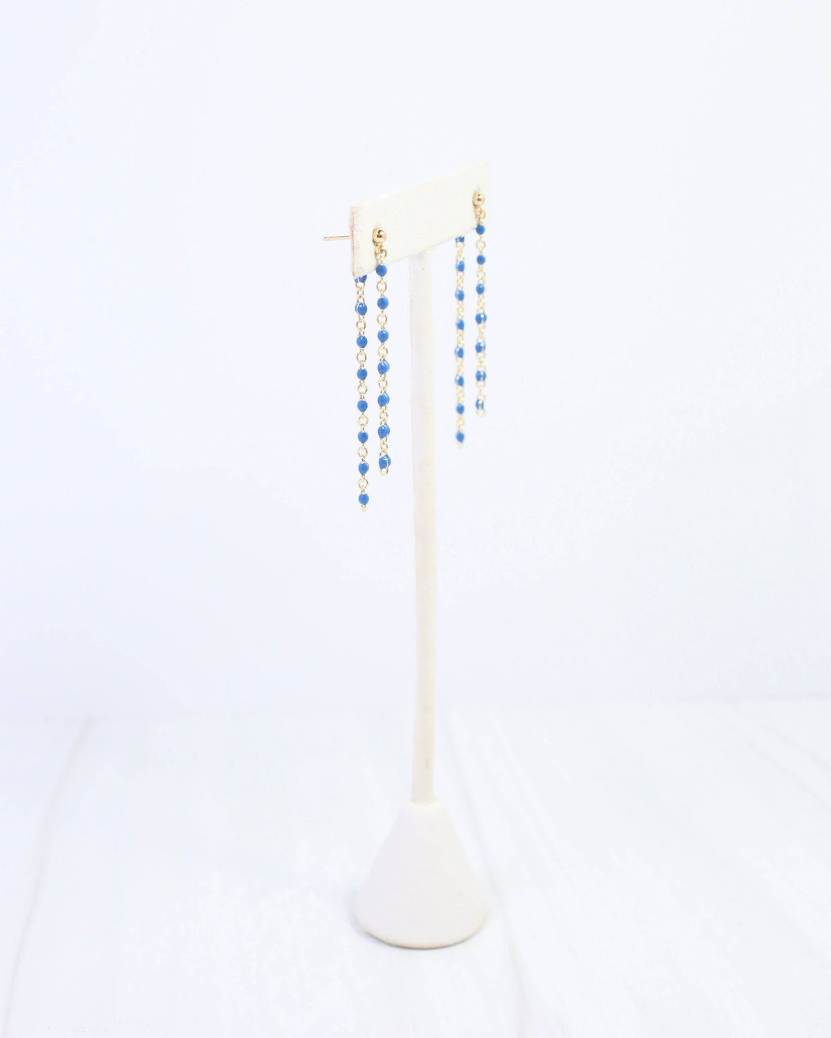 LuLu Chain Drop Earring Navy