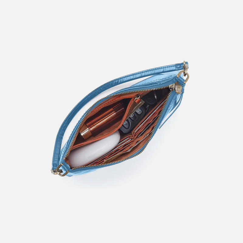 Darcy Crossbody - Polished Leather | Faded Denim