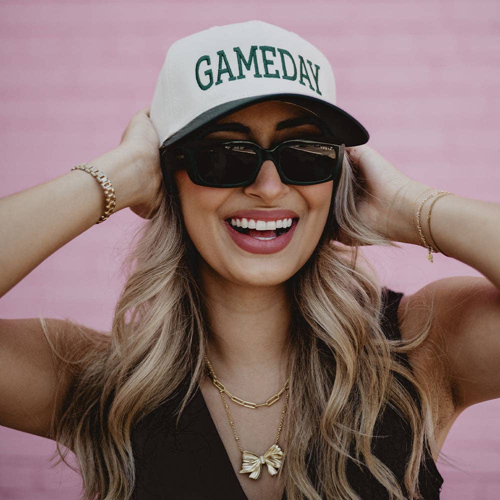 GAMEDAY Two-Toned Vintage Hat: Red and White