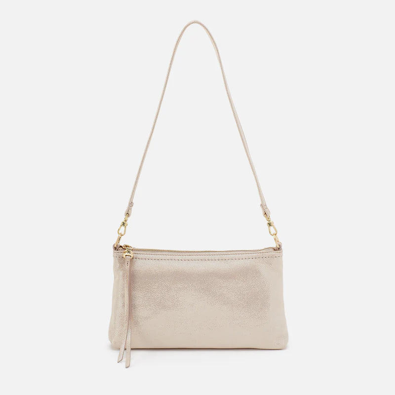 Darcy Crossbody - Metallic Leather | Sand Shimmer