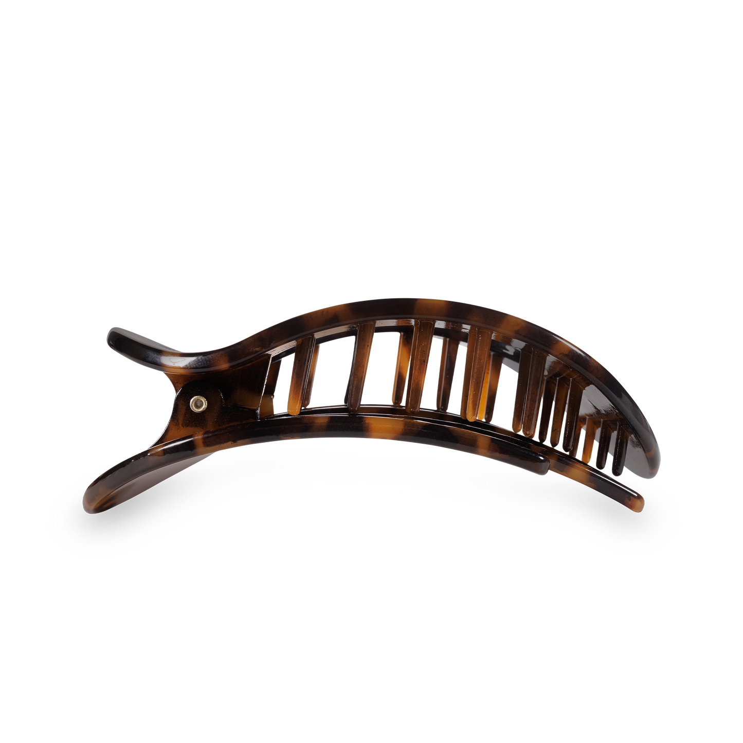 Round Flat Hair Clip | Tortoise