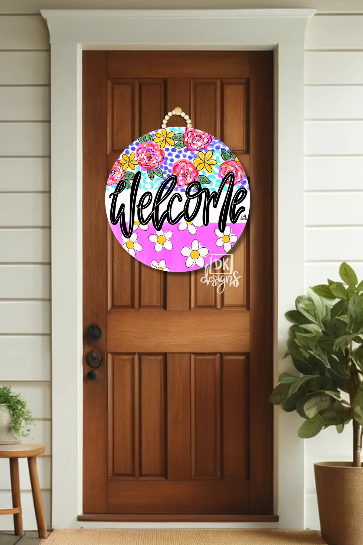 DK Blues Line Large Hanger: Welcome
