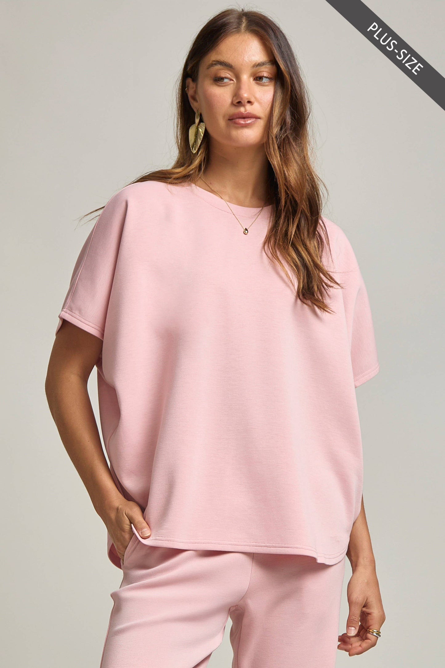 Poncho Set Grey (Curvy)