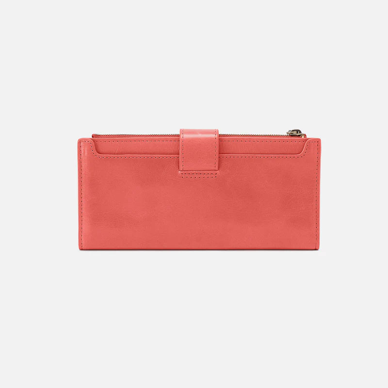 Dunn Continental Wallet - Polished Leather | Pink Mirage
