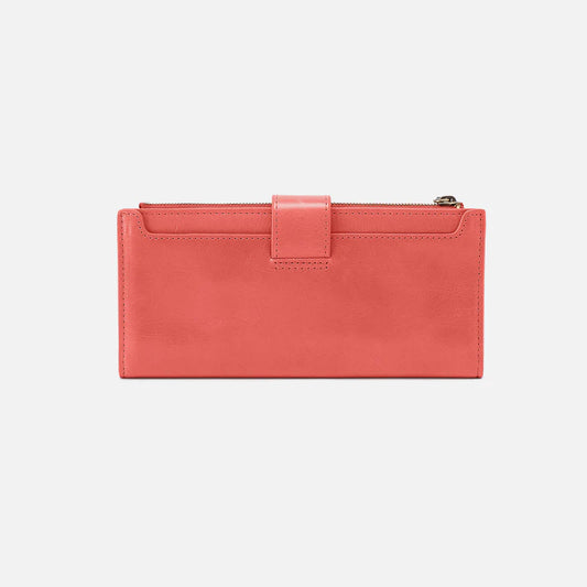 Dunn Continental Wallet - Polished Leather | Pink Mirage