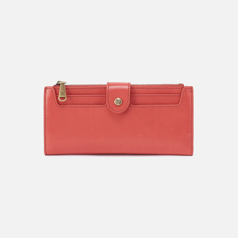 Dunn Continental Wallet - Polished Leather | Pink Mirage