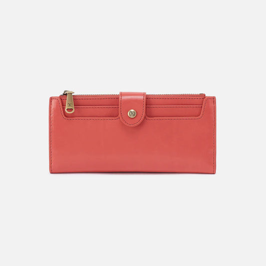Dunn Continental Wallet - Polished Leather | Pink Mirage