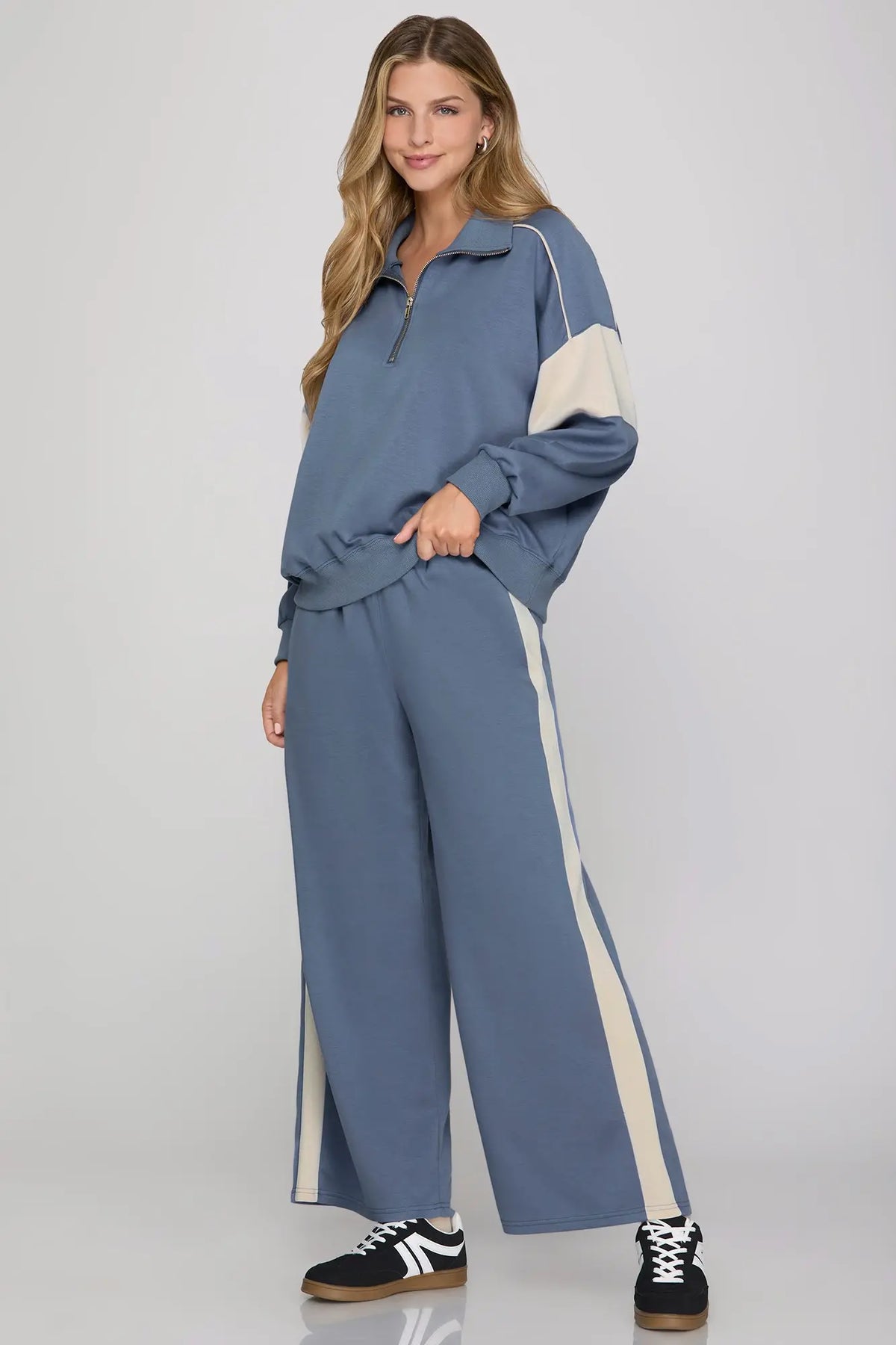 Side Stripe Pant Set