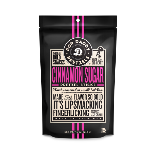 Seasoned Pretzels- 7.5oz - Cinnamon Sugar