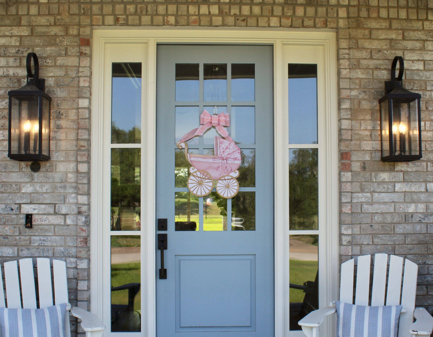 Welcome Baby- Door Hanger: Blue- It's a Boy
