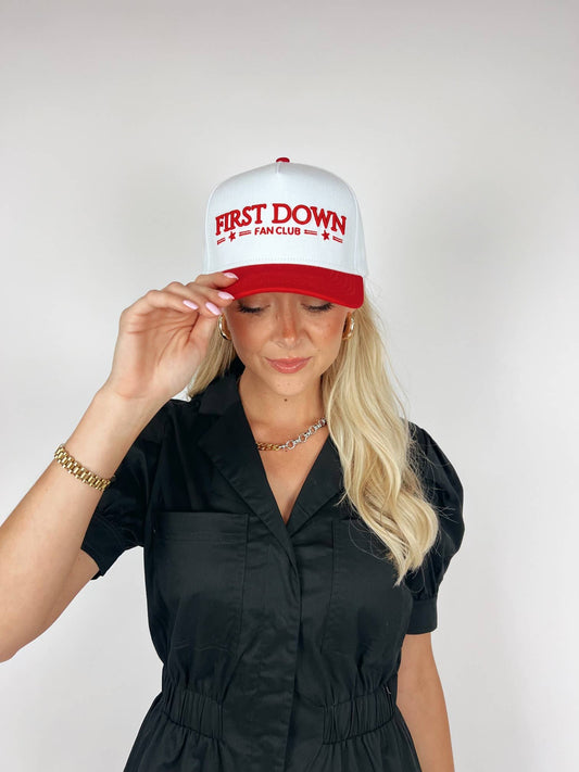 First Down Fan Club Embroidered Hat
