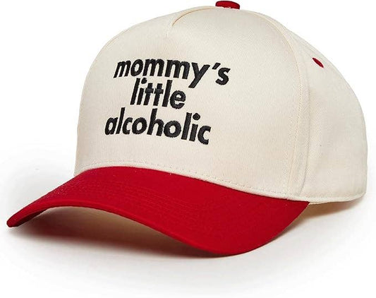 Mommy's Little Alcoholic Red/Beige Trucker Hat