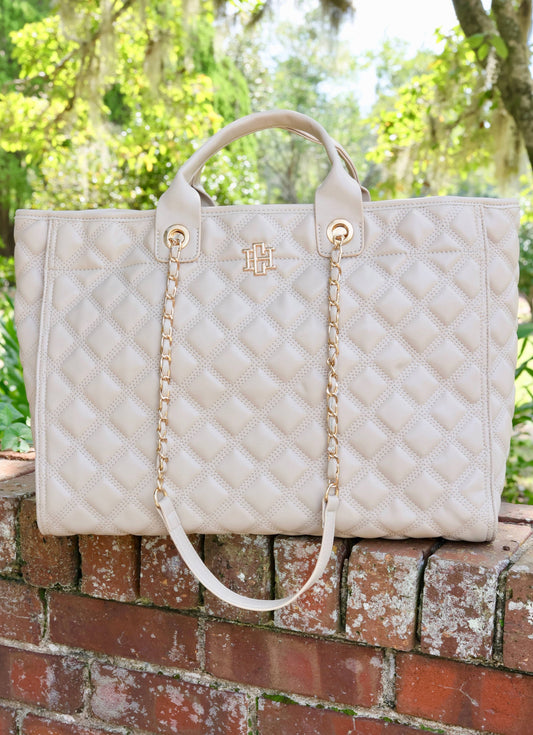 Melissa Tote Bag NUDE QUILTED DQ