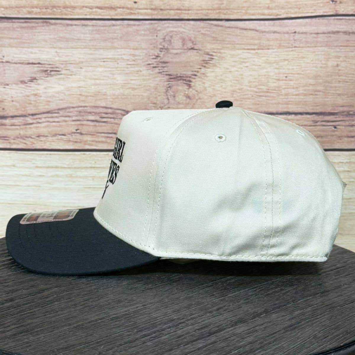 Just a Girl Who Loves Jesus | LC Elizabeth Original | Embroidered Baseball Hat: Natural/Black
