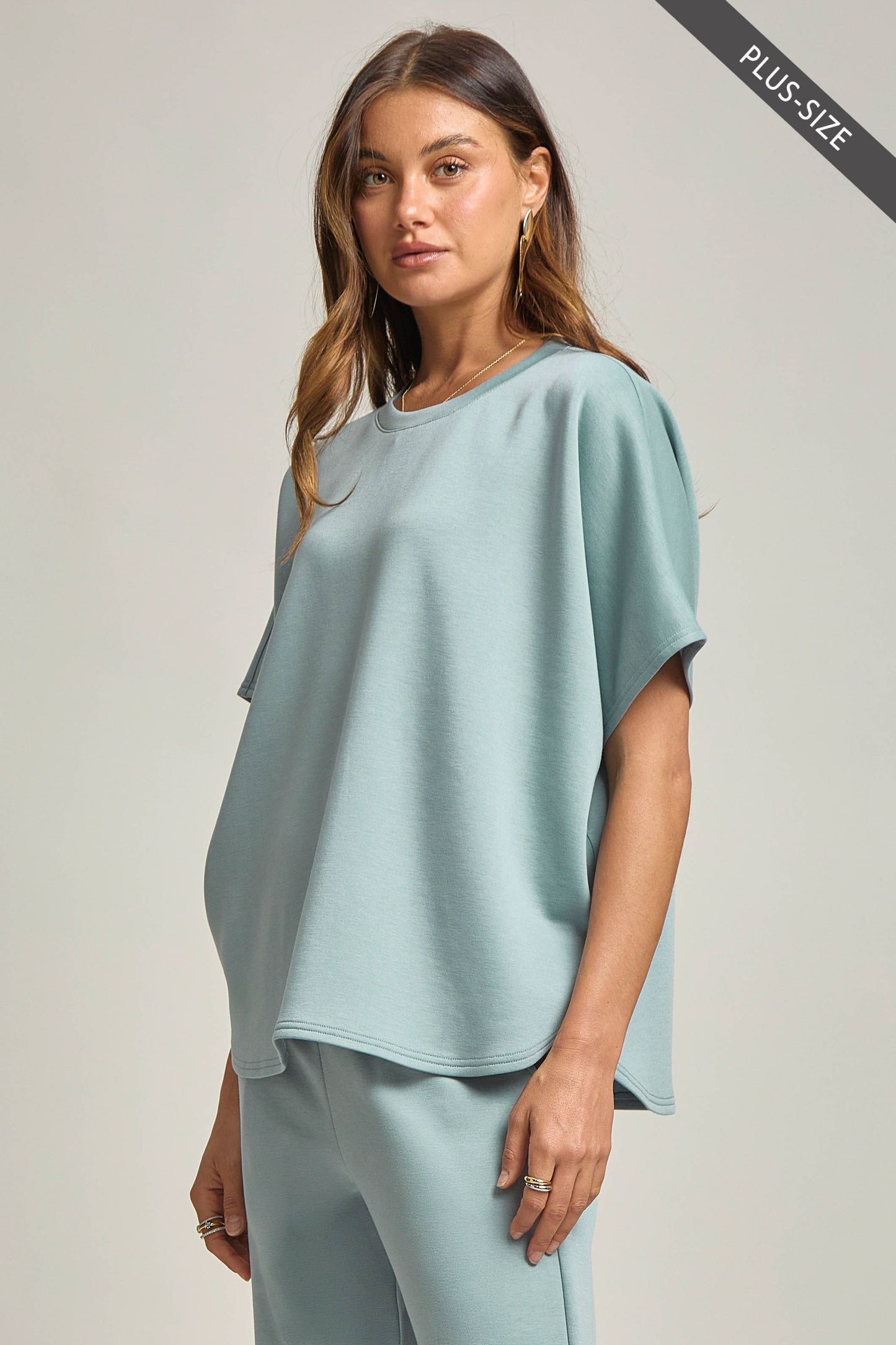 Poncho Set Navy (Curvy)