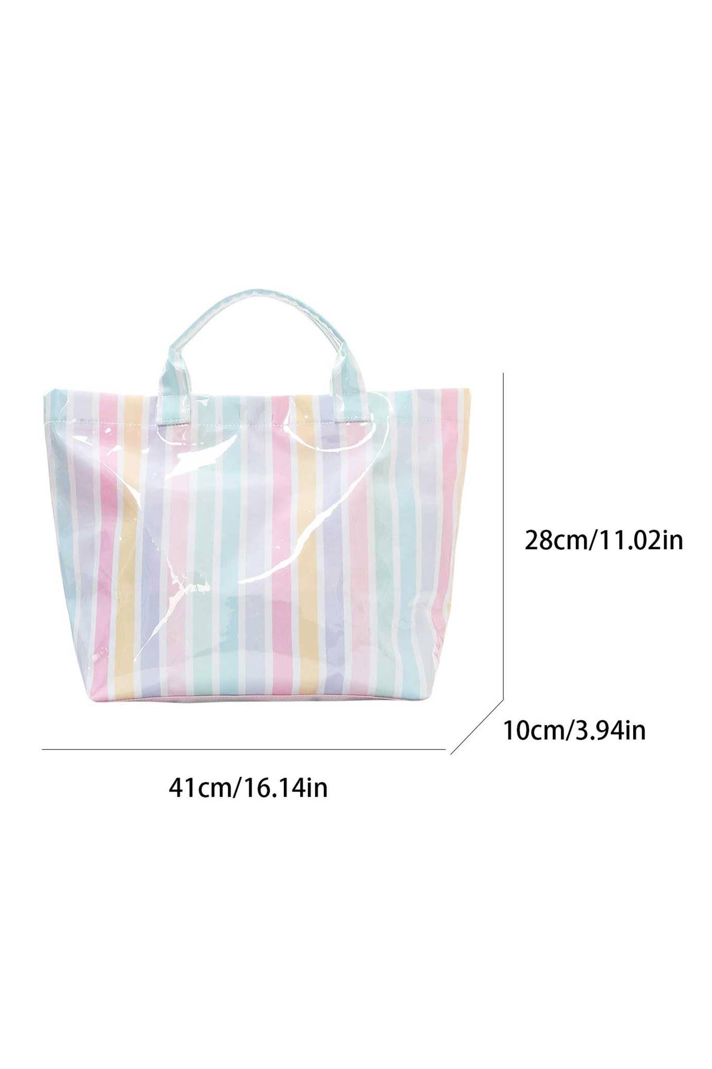 LDC Glossy Striped Tote One Size