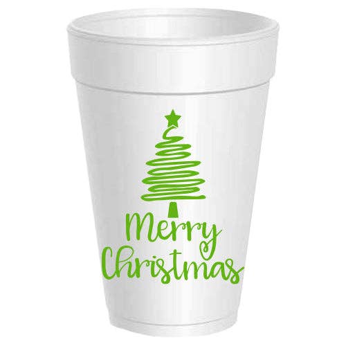 Merry Christmas Squiggle - 10 pack: Red