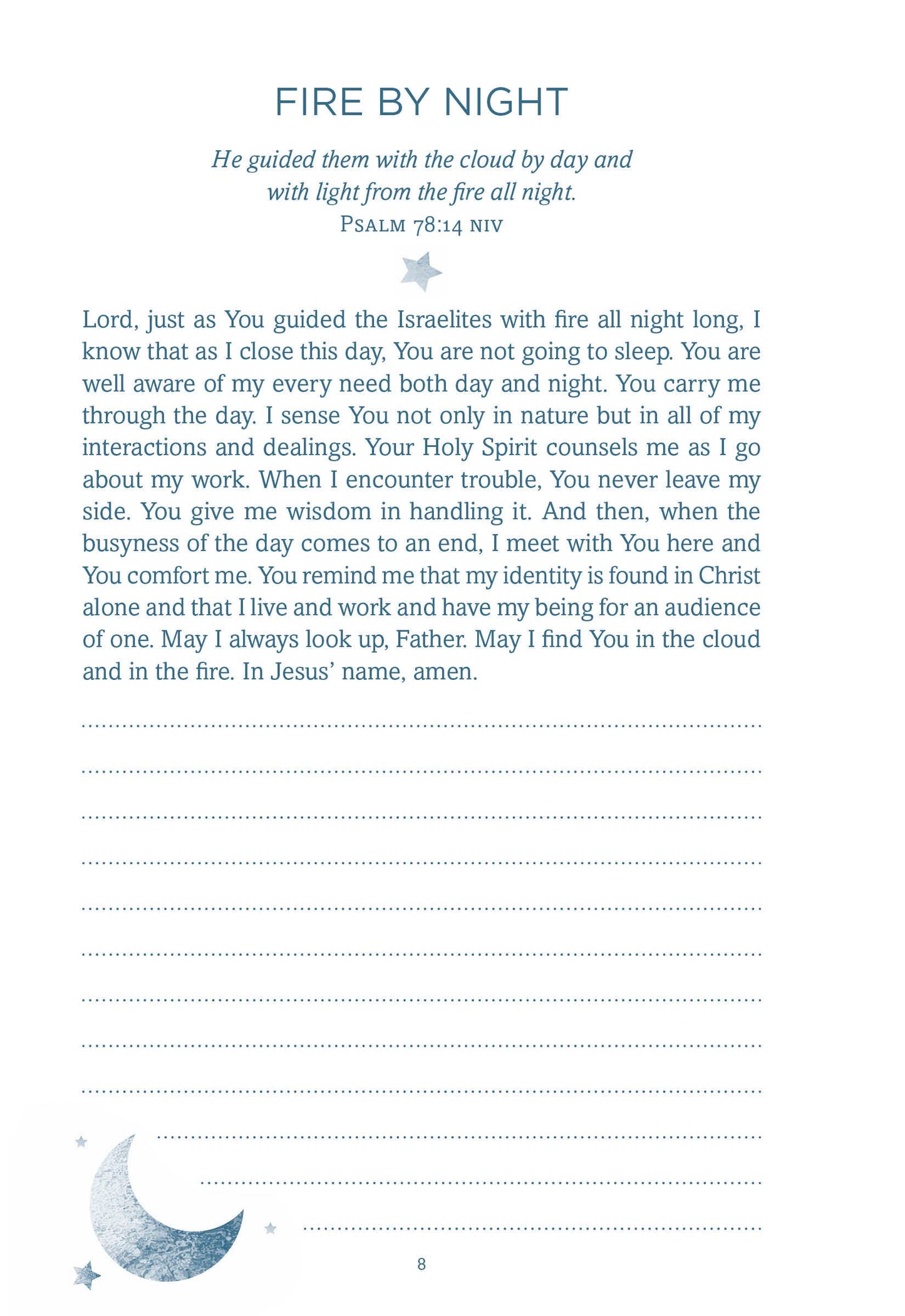 My Prayer Journal: Nighttime Conversations with God