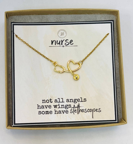Nurse Stethoscope Necklace