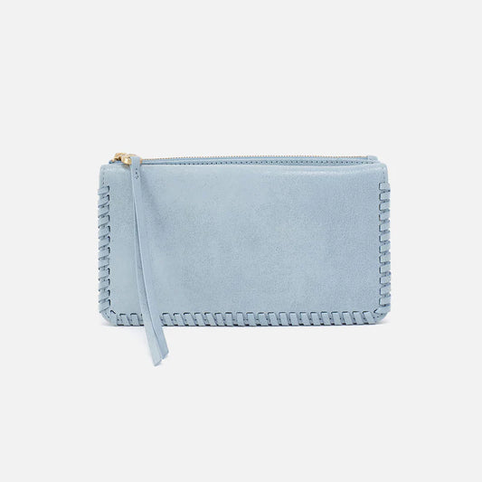 Foray Large Wallet in Buffed Leather - Sky