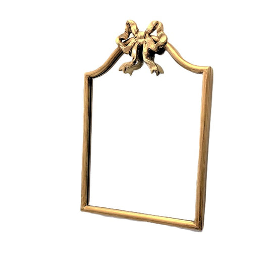 Arched Mirror with Iron Bow Gold