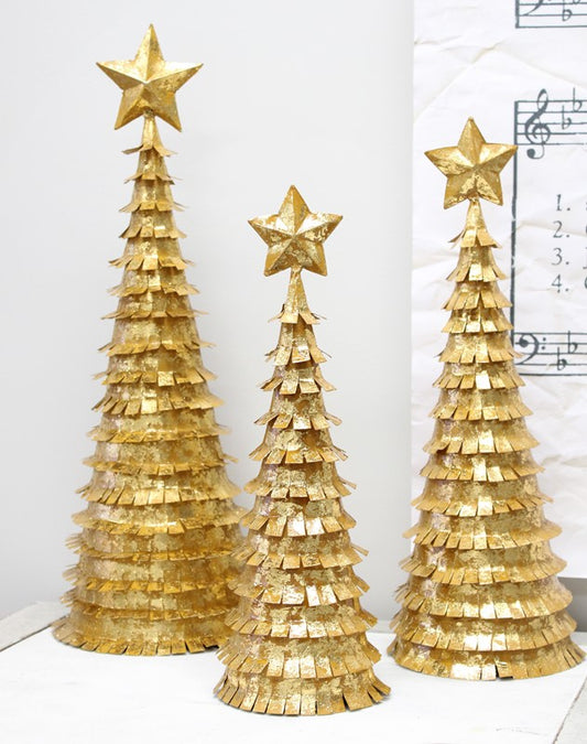 Gold Fringe Christmas Tree