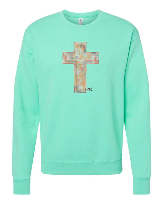 Jennie Watercolor Cross Sweatshirt