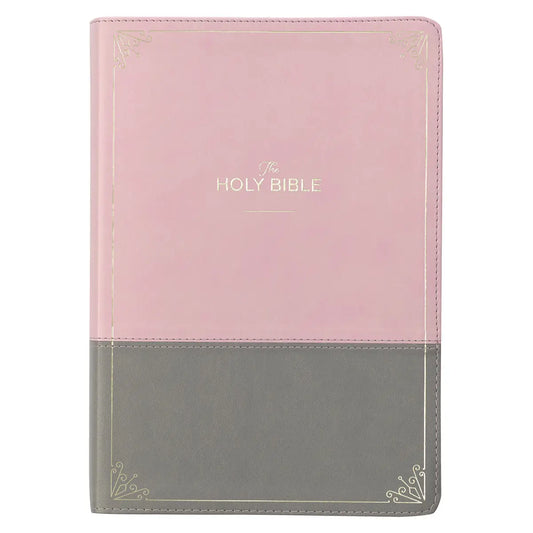 KJV Bible Super Giant Print Faux Leather, Pink