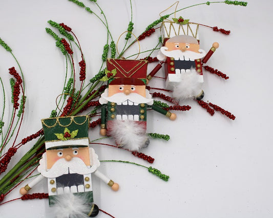 Metal Nutcracker Ornament Assorted