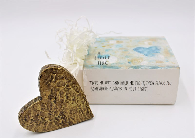 Chunky Wood Heart, Little Hug Box