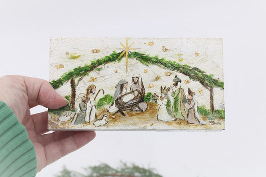Nativity Block Evergreen