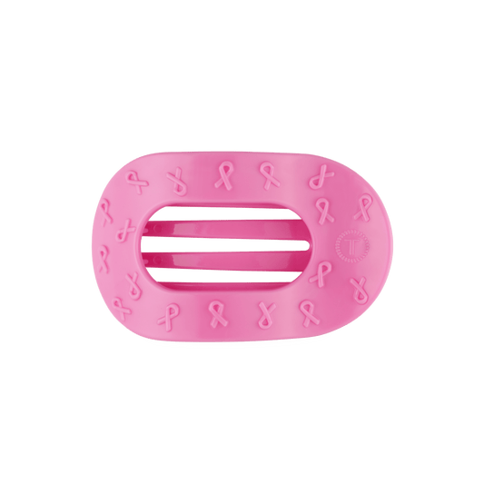 Pink Ribbon Medium Flat Round Clip