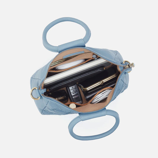 Sheila Medium Satchel - Cloud Leather | Bluebell